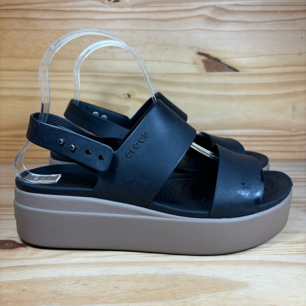 Crocs Women's Black Platform Sandals